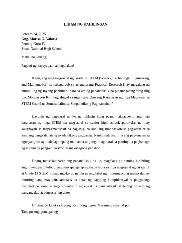 Letter of Request Trandmsted | PDF