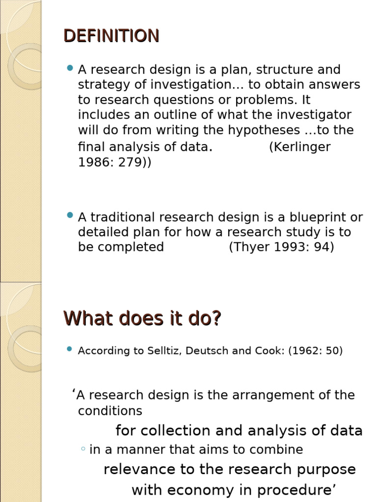 Overview of Research Design Types | PDF | Cohort Study | Focus Group