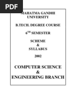 SEMESTER 6 Computer Science and Enginerring MG University Syllabus