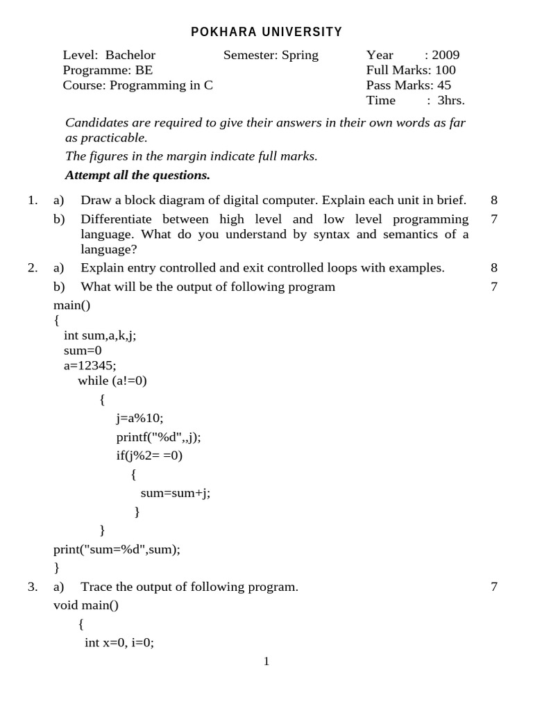 1 1 Programming-In-C 66287 | PDF | Computing | Computer Programming