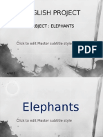 English Project: Subject: Elephants