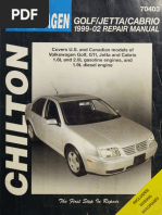 Volkswagen Golf/Jetta/Cabrio Repair Manual | PDF | Screw | Nut