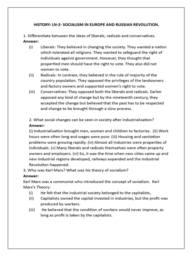 Socialism and Russian Revolution Insights | PDF | Vladimir Lenin ...