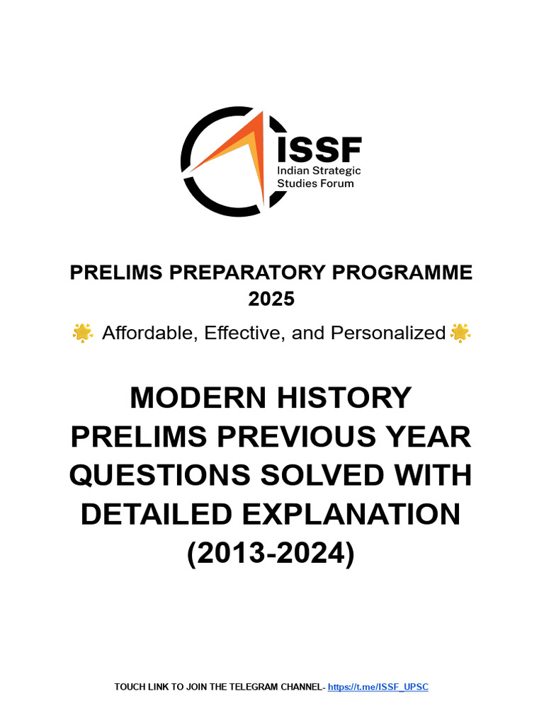 Modern History Prelims Q&A (2013-2024) | PDF | British Raj | Indian ...