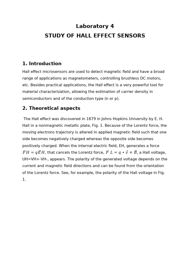 Hall Effect Sensors Overview | PDF | Magnetic Field | Electronics