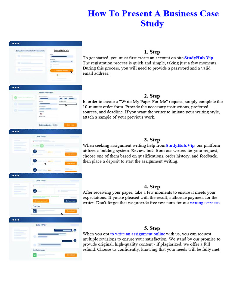 How To Present A Business Case Study | PDF | United States Embargo ...