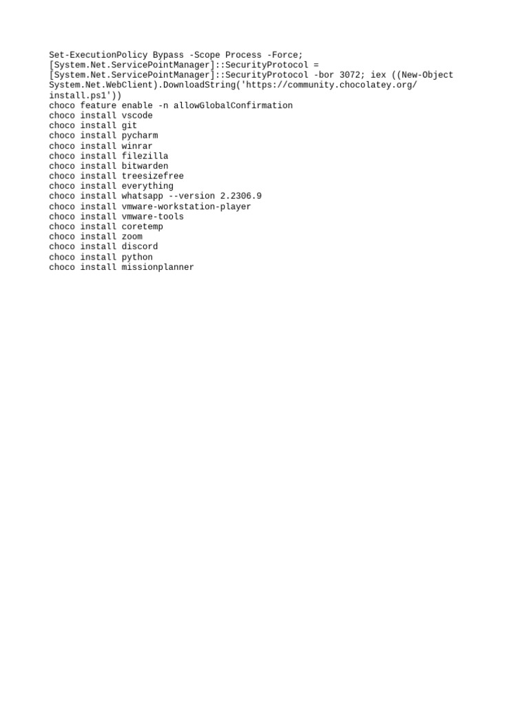 Choco Auto Install | PDF