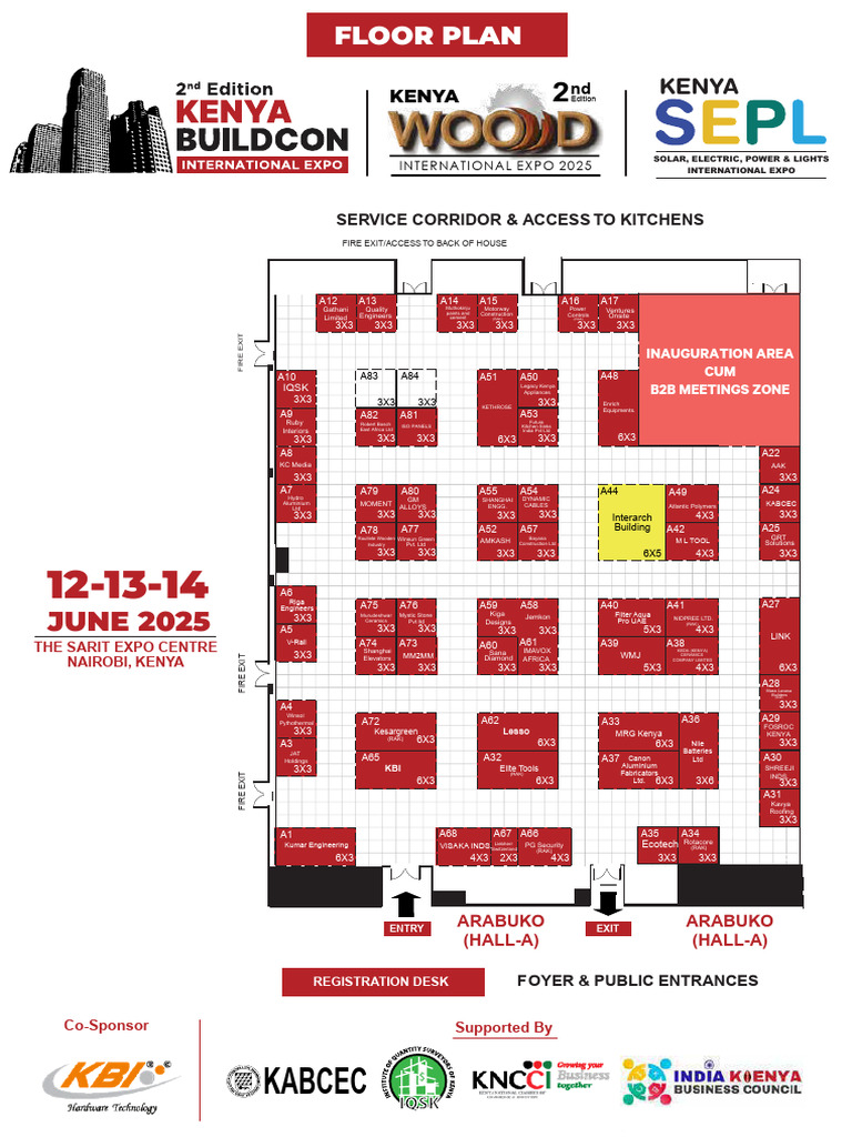 Buildcon Kenya Expo Floor Plan | PDF