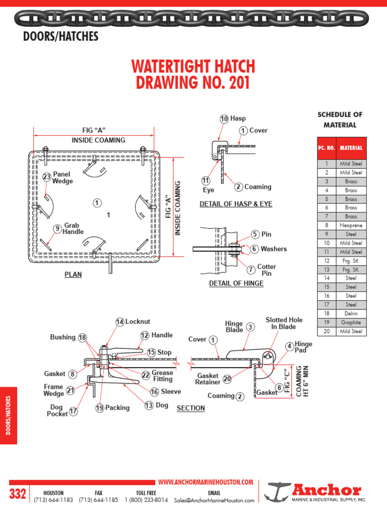 Pages From Section - 14 - DoorHatches Hatches | PDF | Screw | Axle
