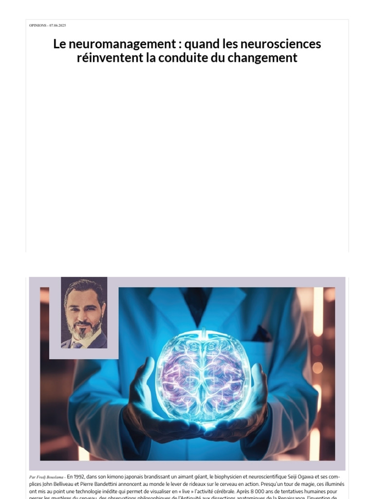 Neuromanagement : Révolutionner le Changement | PDF | Émotions | Cerveau