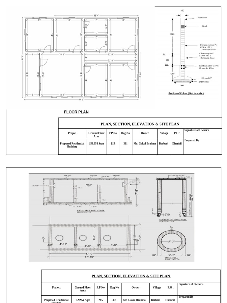 Proposed Residential Building Plan | PDF