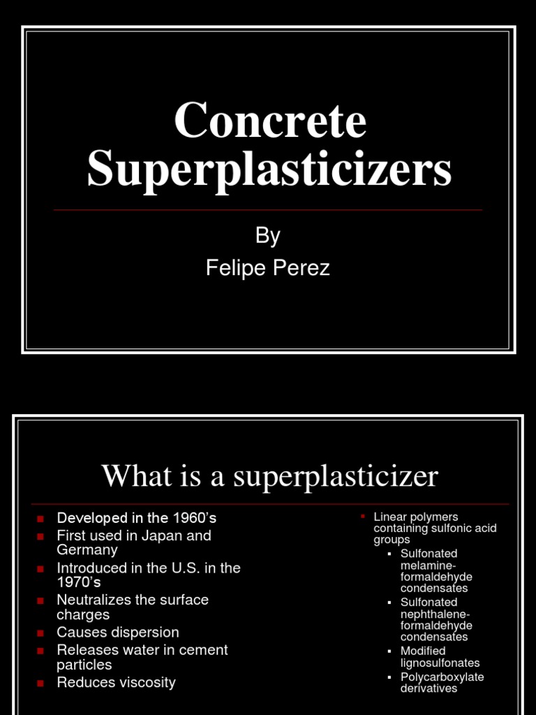 Disadvantages of Superplasticizers in Concrete | PDF | Art | Technology ...