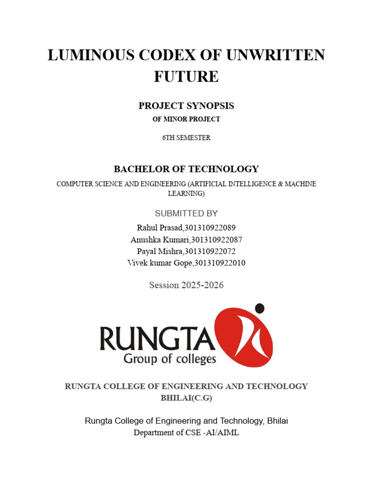 Luminous Codex Project Overview 2025 | PDF | Artificial Intelligence ...