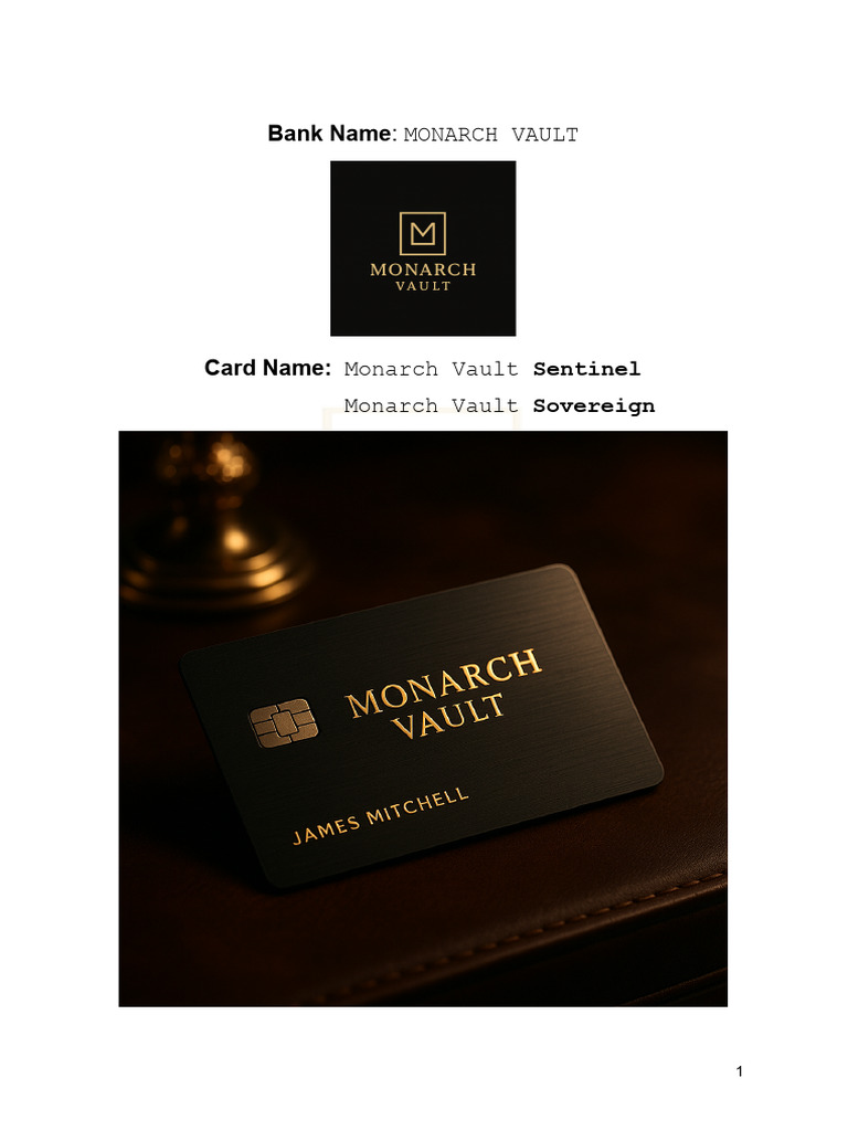 Monarch Vault Credit Card Overview | PDF | Credit Card | Airport Lounge