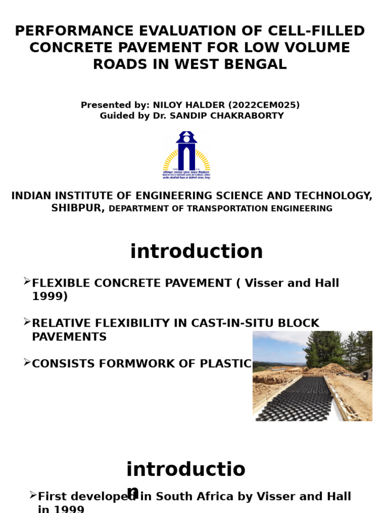 Cell-Filled Concrete Pavement Study | PDF | Road Surface | Road