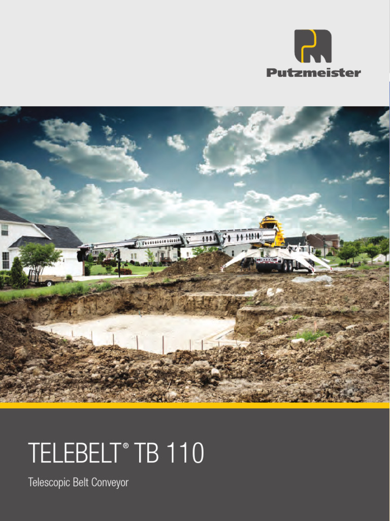 Putzmeister Telebelt TB 110 Overview | PDF | Truck | Concrete