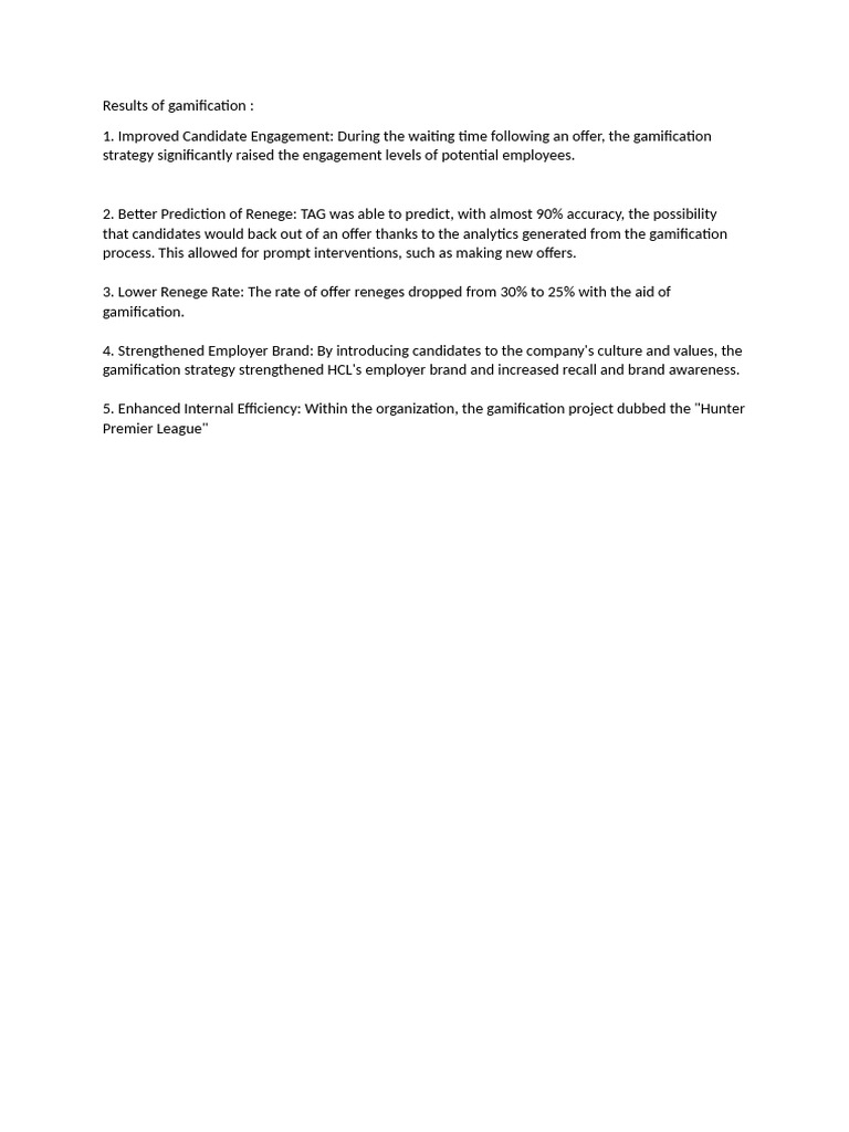 Gamification Impact on Recruitment Success | PDF