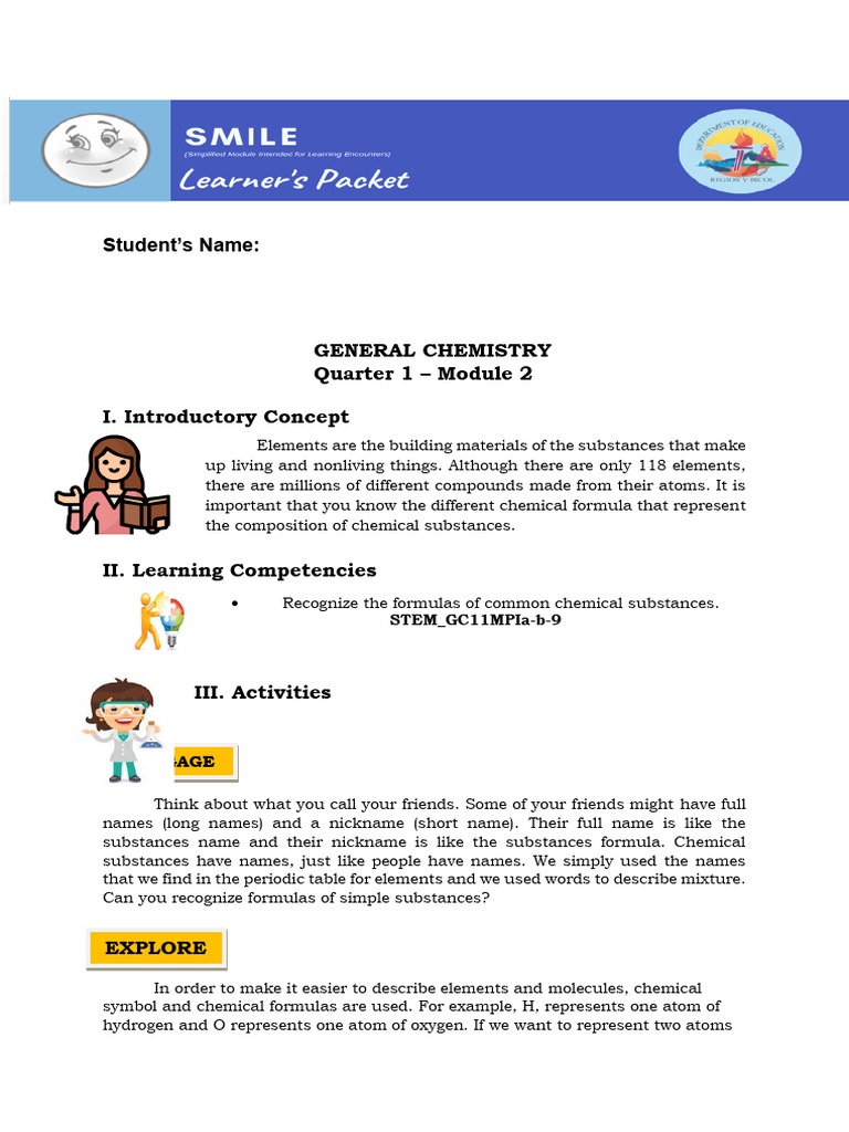 Understanding Chemical Formulas in Chemistry | PDF | Chemical ...