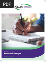 City & Guilds UK Centre Charges 2024 | PDF | Fee
