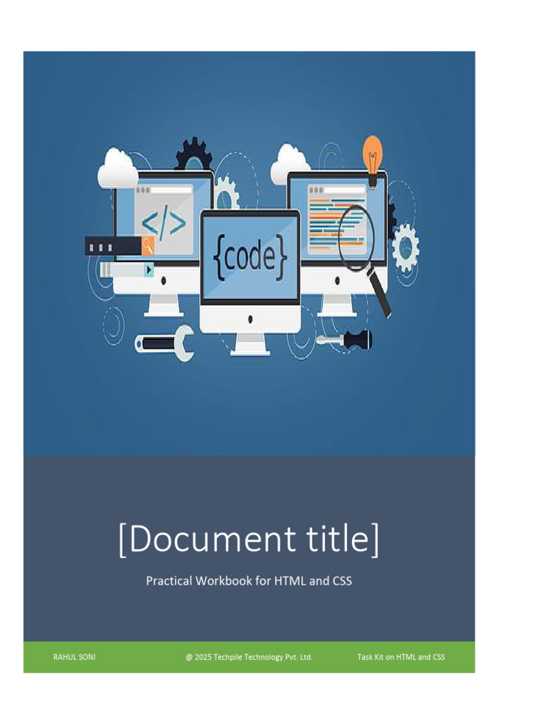 HTML & CSS Practical Workbook | PDF