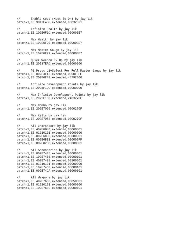 Samurai Western Cheat Codes Guide | PDF