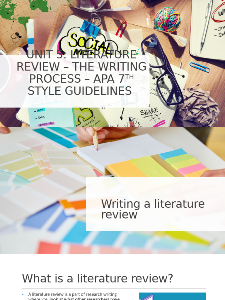 Literature Review Writing Guide: APA 7th | PDF | Books | Transport