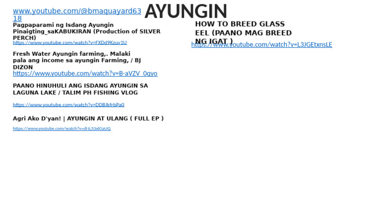 Ayungin Fish Farming Insights | PDF