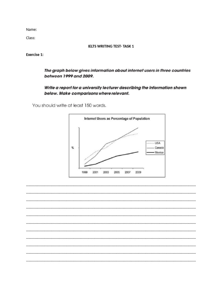 IELTS Writing Test Task 1 Guide | PDF | Tests