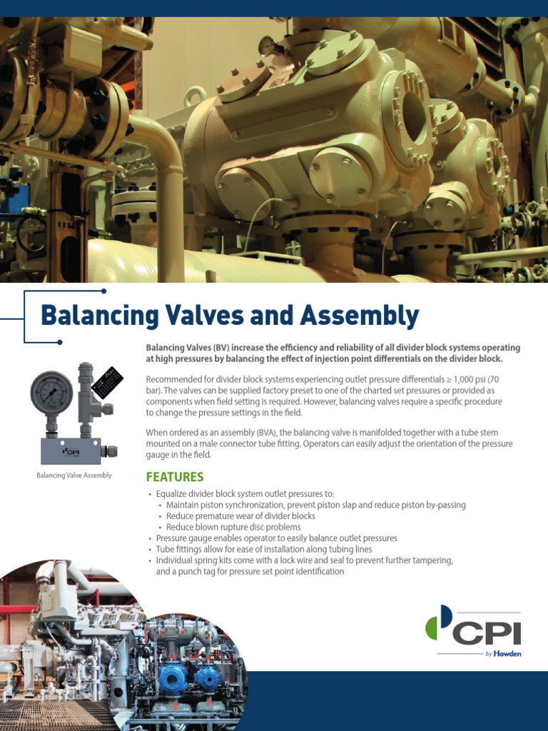 Balancing Valve Assembly Overview | PDF | Valve | Pressure