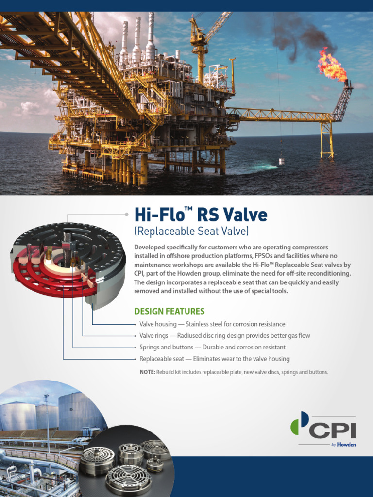 Hi-Flo™ RS Valve for Offshore Compressors | PDF