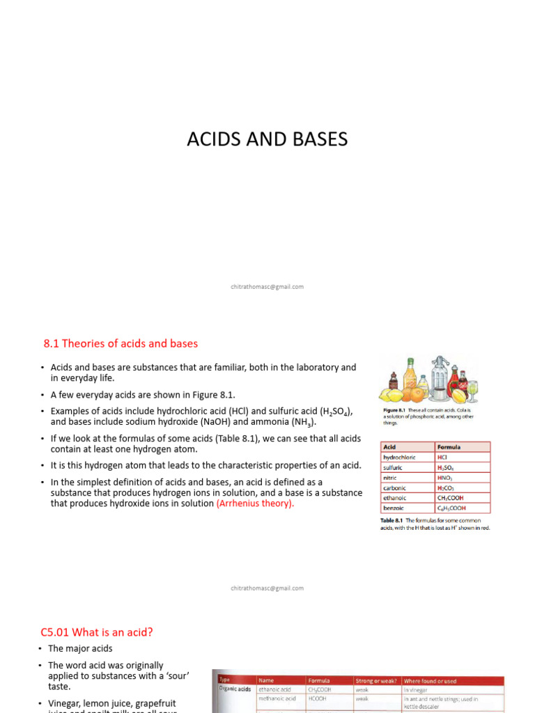 Acid-Base Properties and Indicators | PDF | Acid | Hydroxide