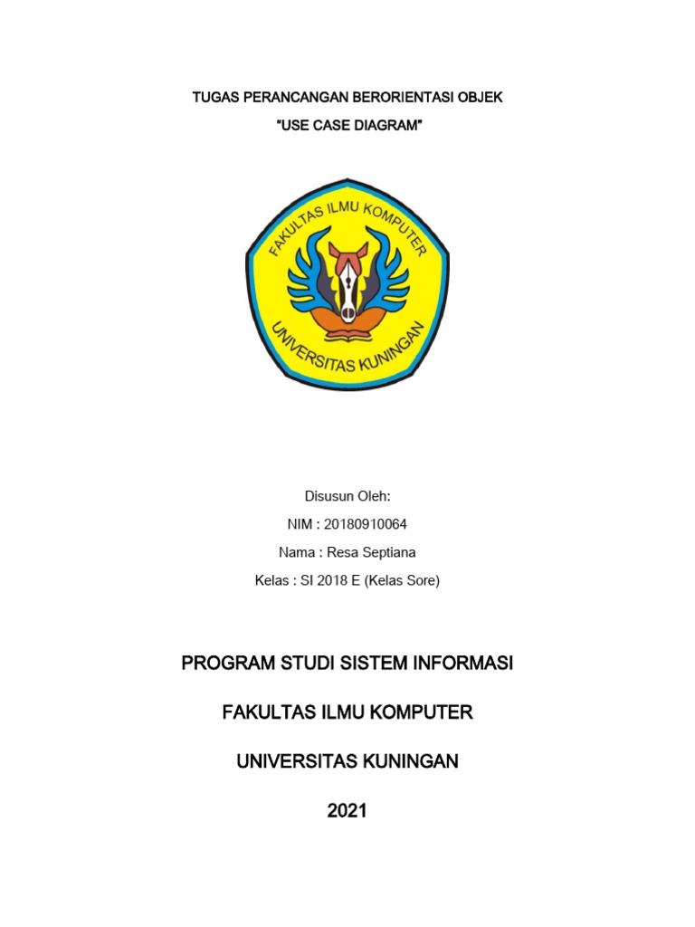 Use Case Diagram Perkuliahan Online | PDF