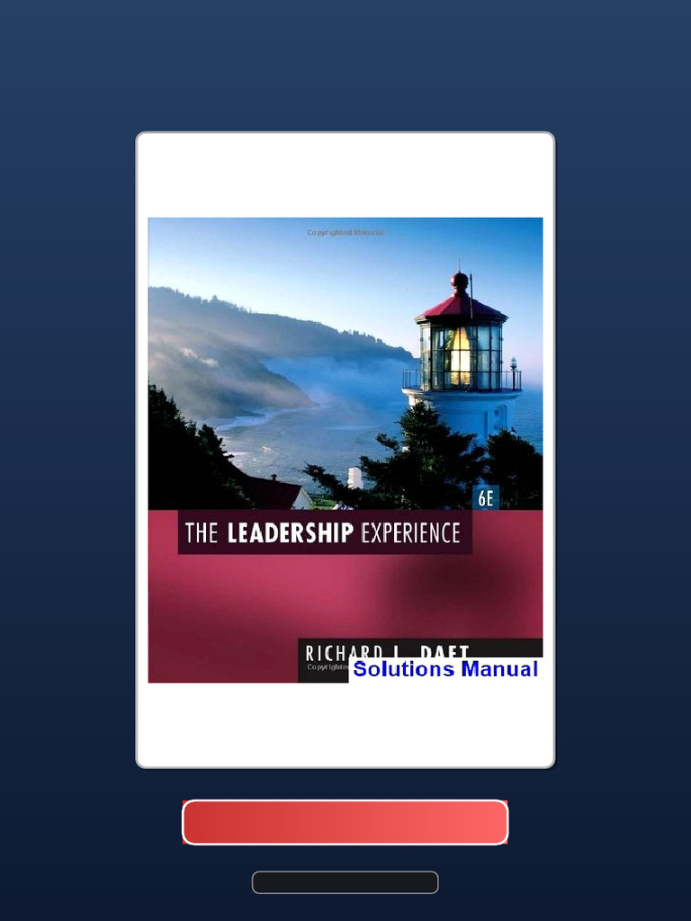 Verified PDF Download Leadership Experience 6th Edition Daft Ebook and ...
