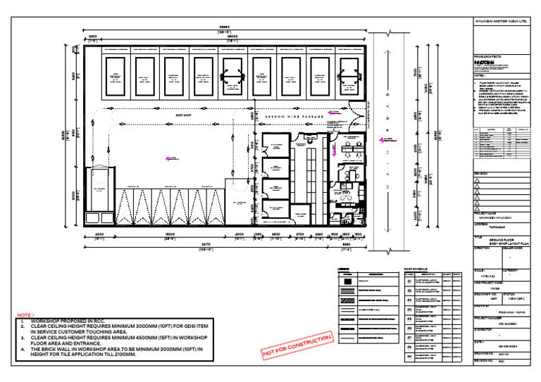 Mahadev Motors Body Shop Layout Plan | PDF