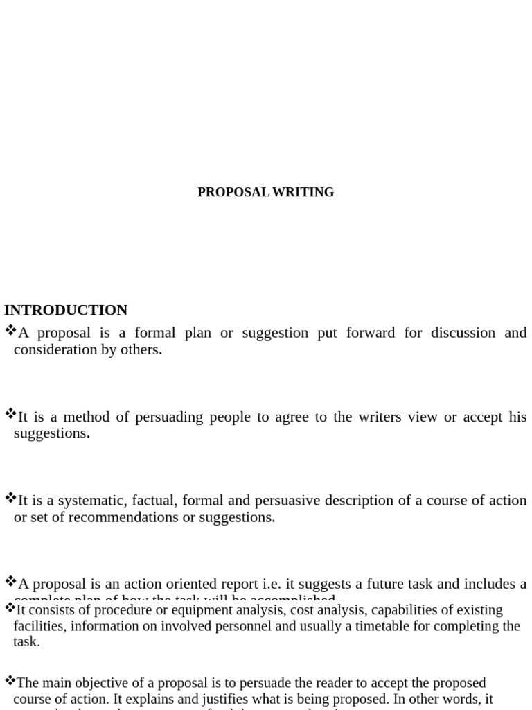 Effective Proposal Writing Guide | PDF | Memorandum