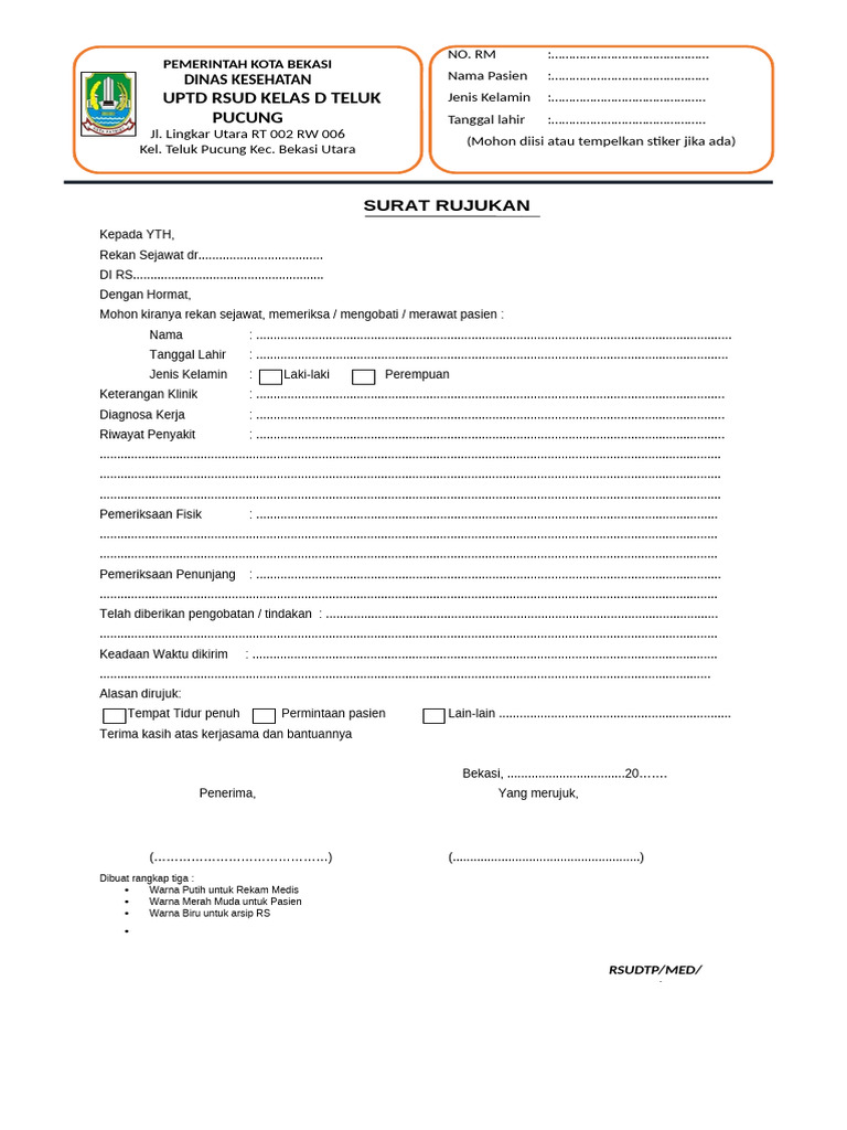 21-Med - Surat Rujukan | PDF