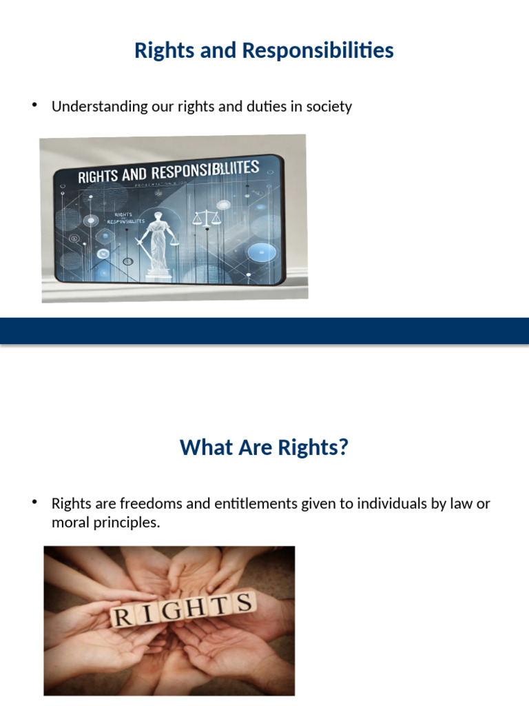 Understanding Rights and Responsibilities | PDF
