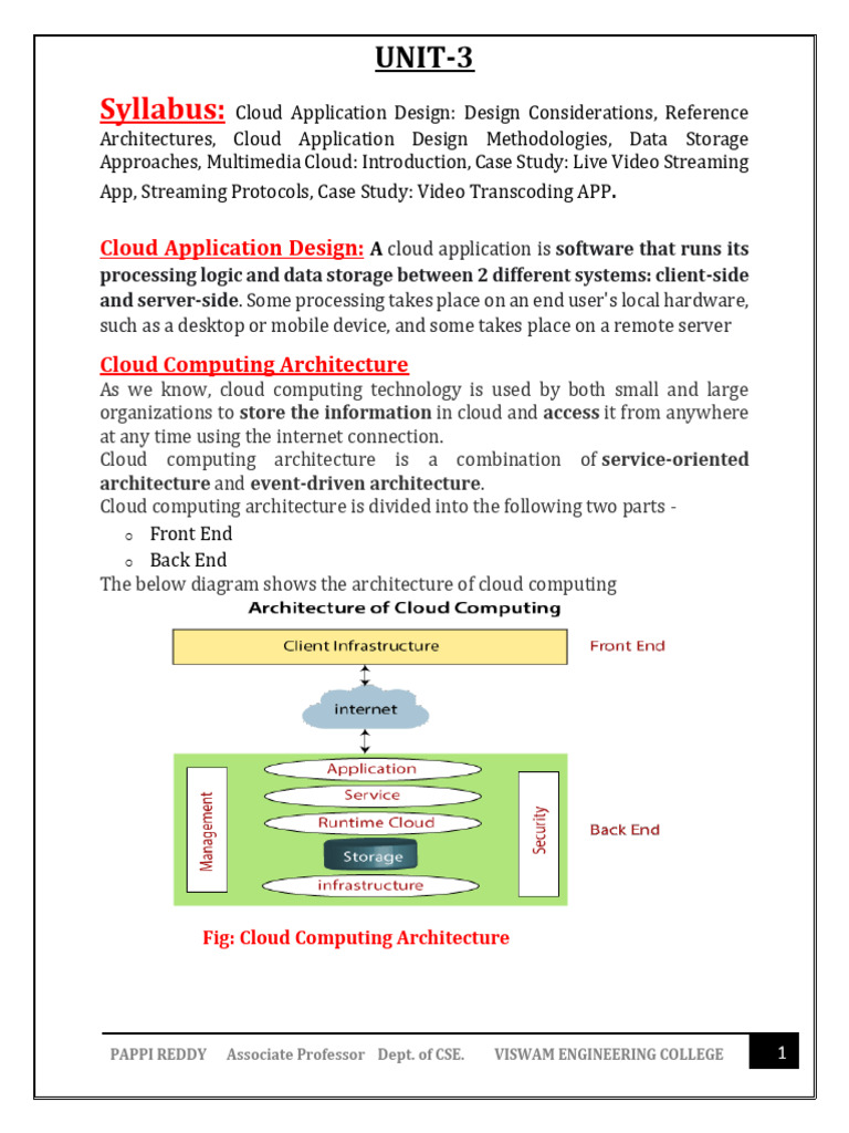 Cloud App Design & Streaming Protocols | PDF | Cloud Computing | Codec