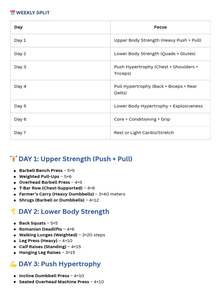 Push Pull Workout Plan Pdf: Ultimate Guide for Maximum Gains