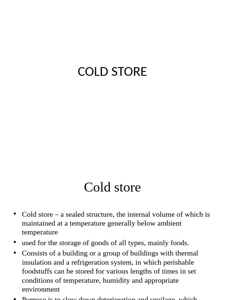 Cold Store Design and Construction Guide | PDF | Building Insulation ...