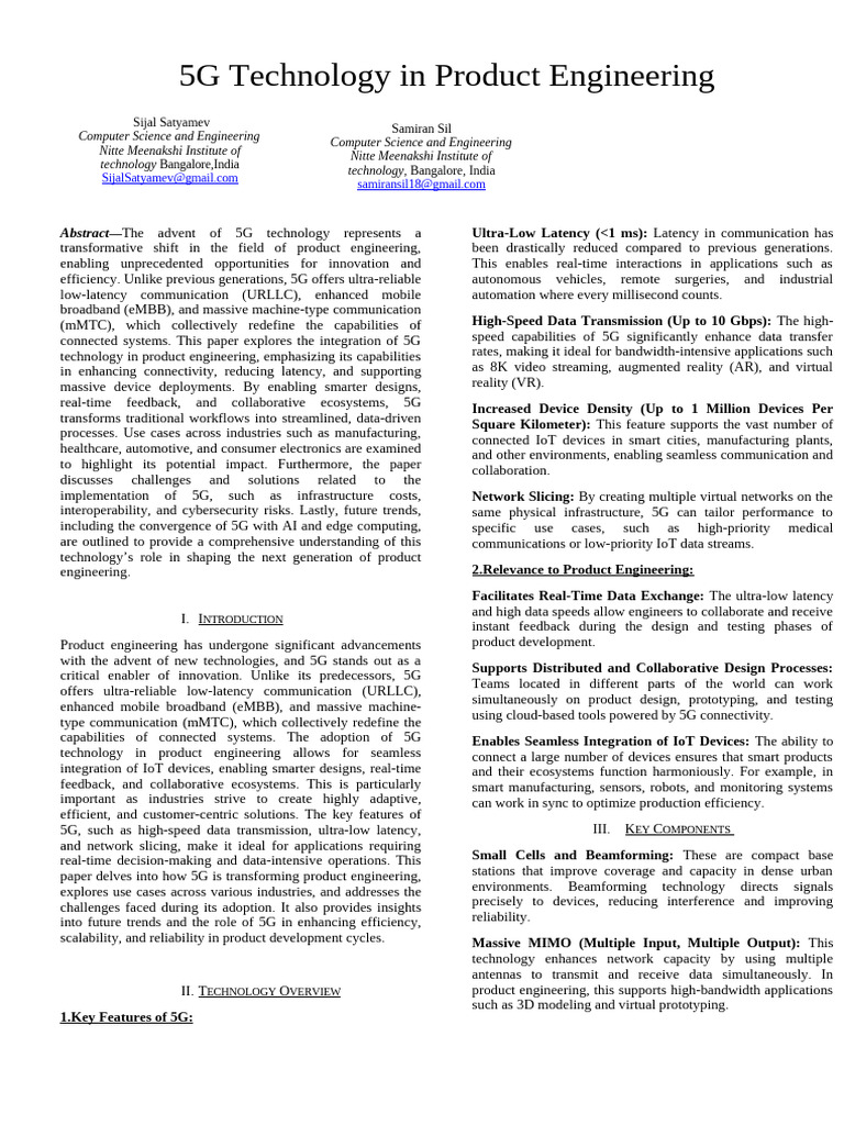5G Research-Paper New | PDF