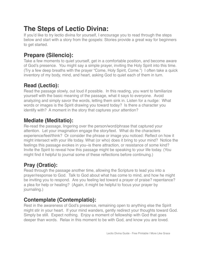 Lectio Divina | PDF