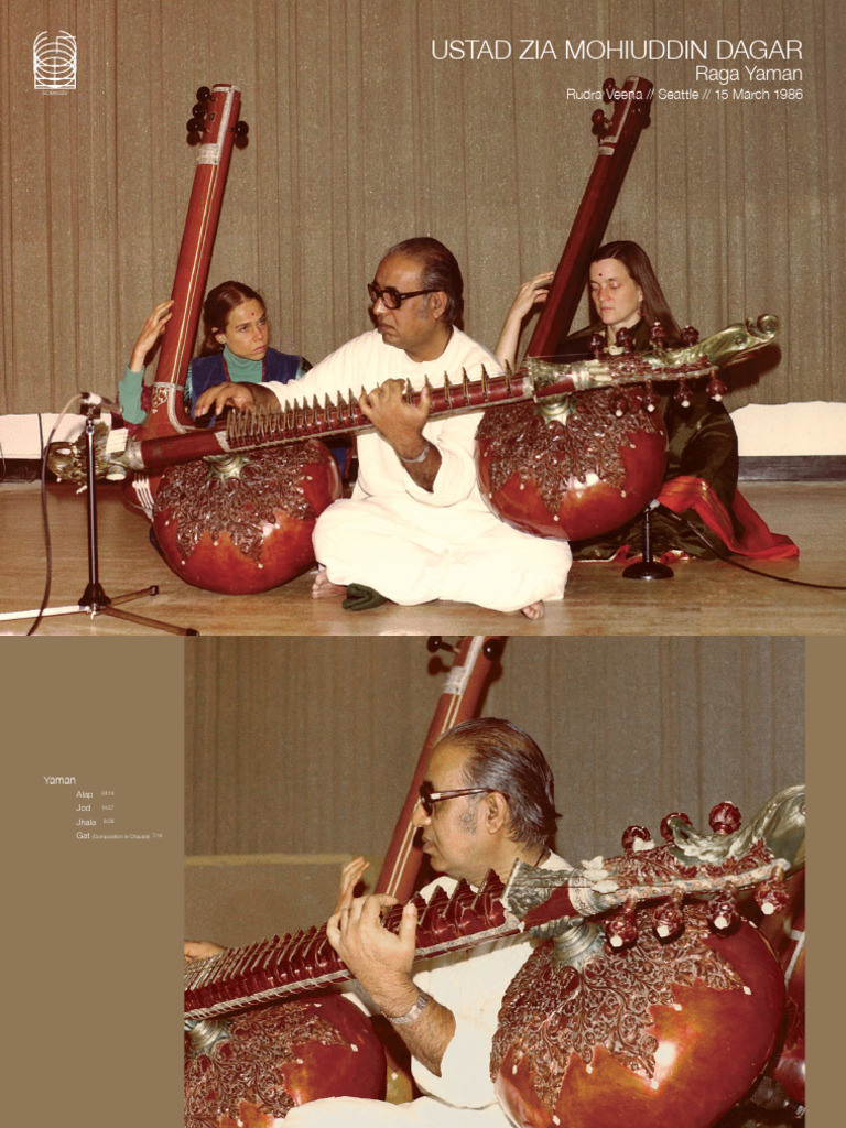 Ustad Zia Mohiuddin Dagar - Raga Yaman - Rudra Veena, Seattle, 1986-03 ...