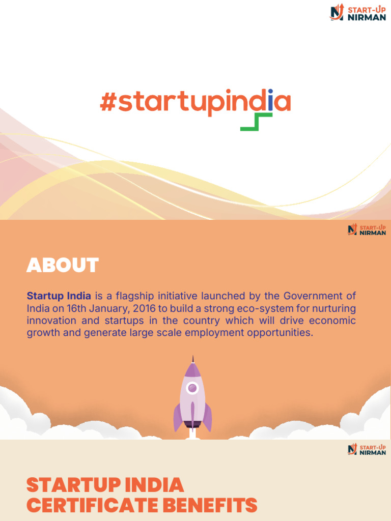 Startup India Initiative Overview | PDF | Patent | Startup Company