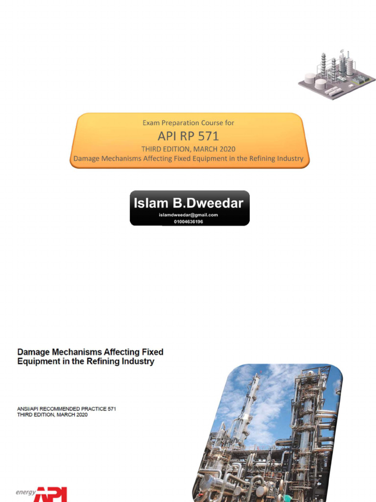 API 571 Islam Bahaa IA Nov 2022 Part I | PDF