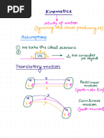1D Motion Kinematics Short Notes | PDF