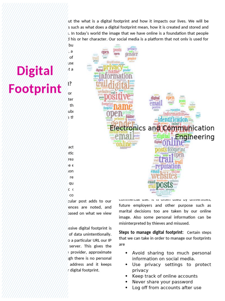 Understanding Digital Footprints and Impact | PDF | Identity Theft | Crimes
