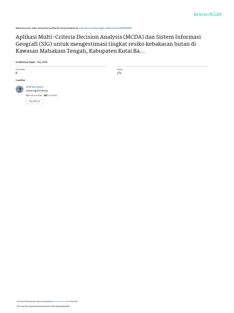 Aplikasi Multi Criteria Decision Analysi KutaiBarat | PDF | Geographic ...