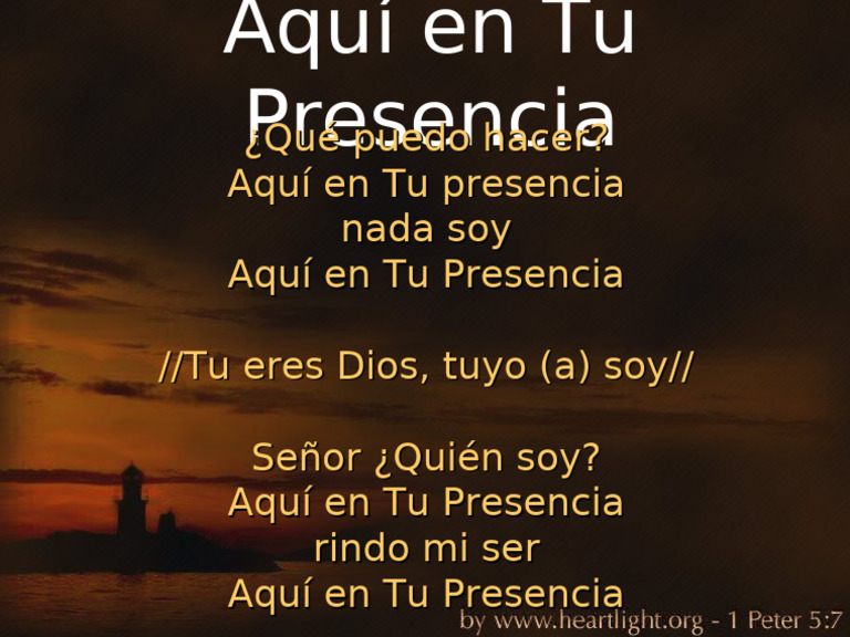 Aquí en Tu Presencia | PDF
