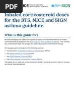 Inhaled Corticosteroid Dose Conversion Chart | PDF